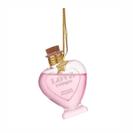 Vondels Ornament Glasflaske Med Kærlighedsdrik H11cm hos parfumerihamoghende.dk 